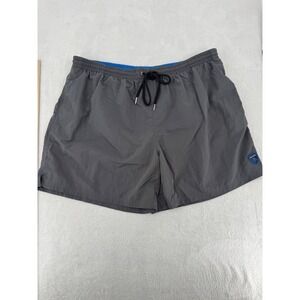 BUYKUD Mens Swim Trunks Gray Blue Waistband Mesh Lined Board Shorts 4XL